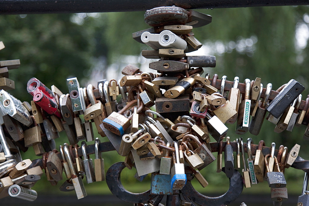 Padlocks, Riga, Latvia, Baltic States, Europe