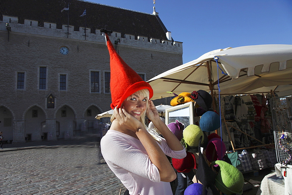 Estonian woman, Tallinn, Estonia, Baltic States, Europe