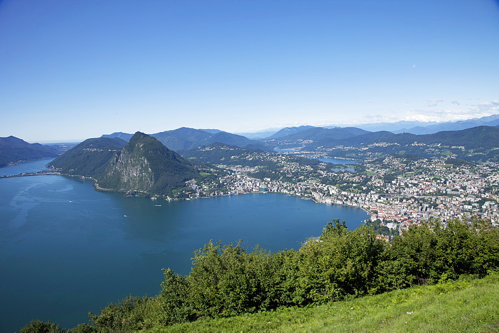 Lake of Lugano, Lugano, Canton Tessin, Switzerland, Europe