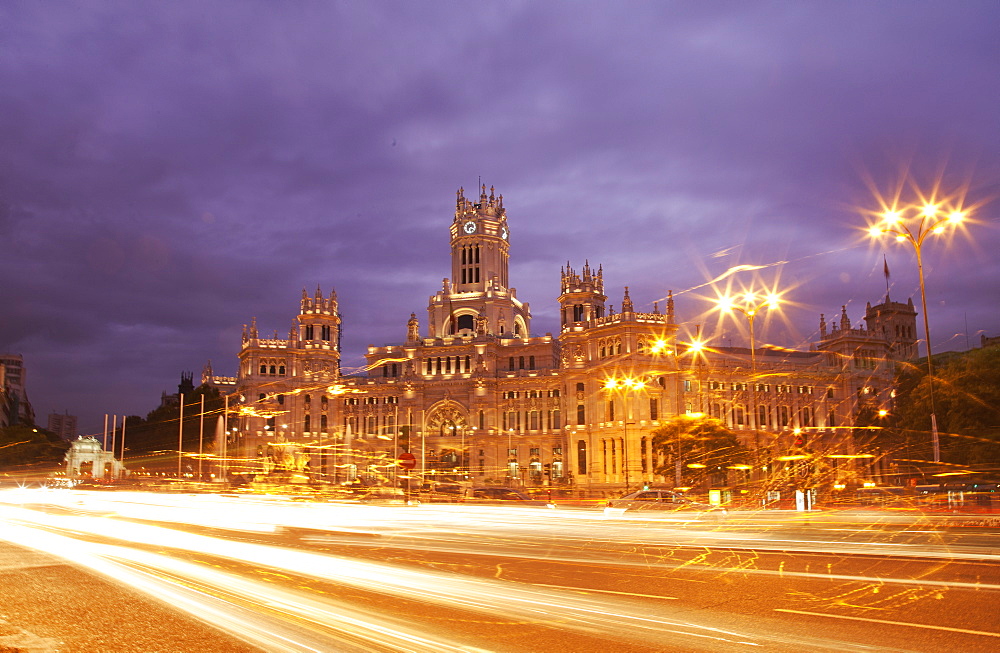 Palacio de Comunicaciones in Plaza de Cibeles, Madrid, Spain, Europe