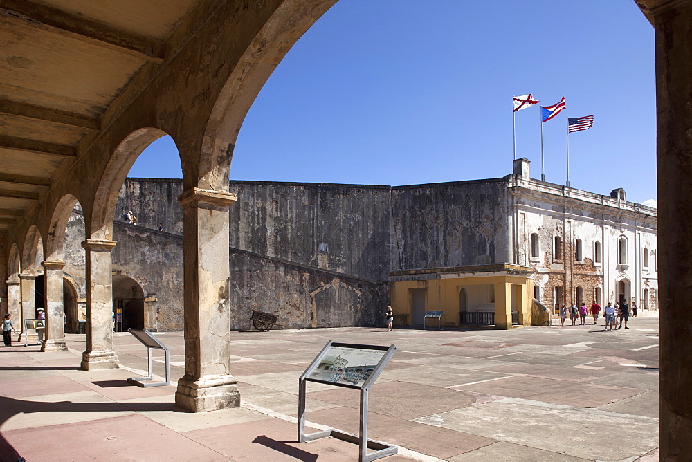 The colonial town, San Juan, Puerto Rico, West Indies, Caribbean, United States of America, Central America