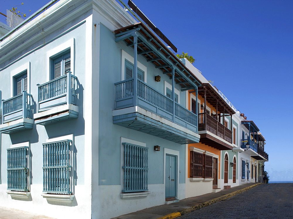 The colonial town, San Juan, Puerto Rico, West Indies, Caribbean, United States of America, Central America