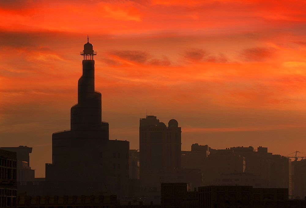 The Islamic Cultural Center Minaret, Doha, Qatar, Middle East