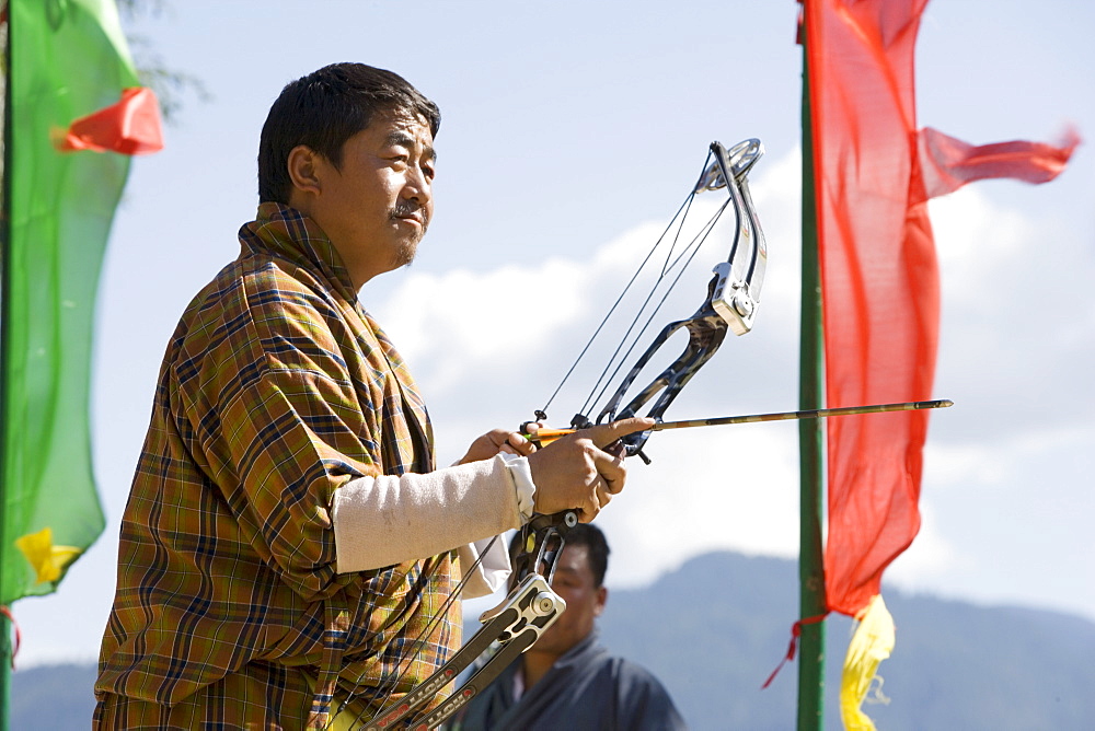 Archery, Bhutan's national sport, Paro, Bhutan,Asia