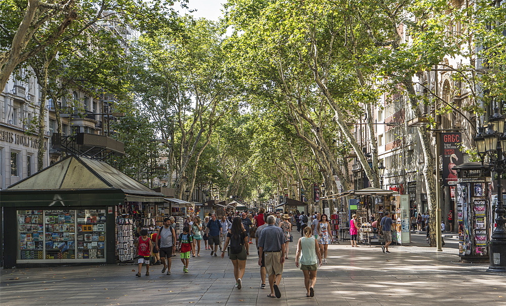 La Rambla, Barcelona, Catalonia, Spain, Europe