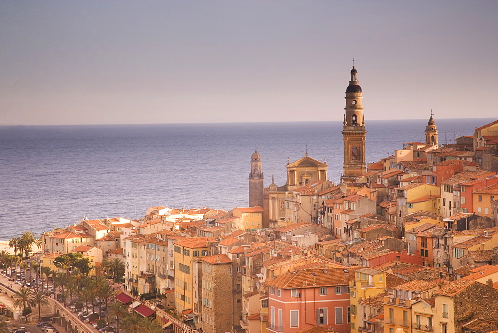 Menton, Alpes Maritimes, Provence, Cote d'Azur, French Riviera, France, Mediterranean, Europe