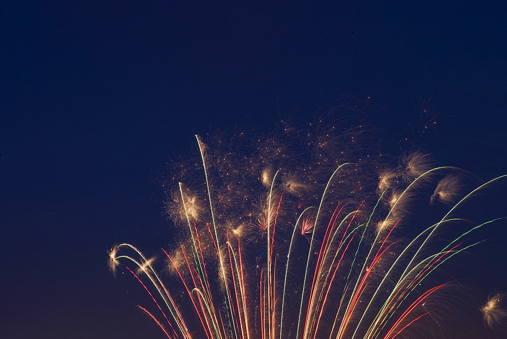 Fireworks celebrating the 4th of July, Miami, Florida, United States of America, North America