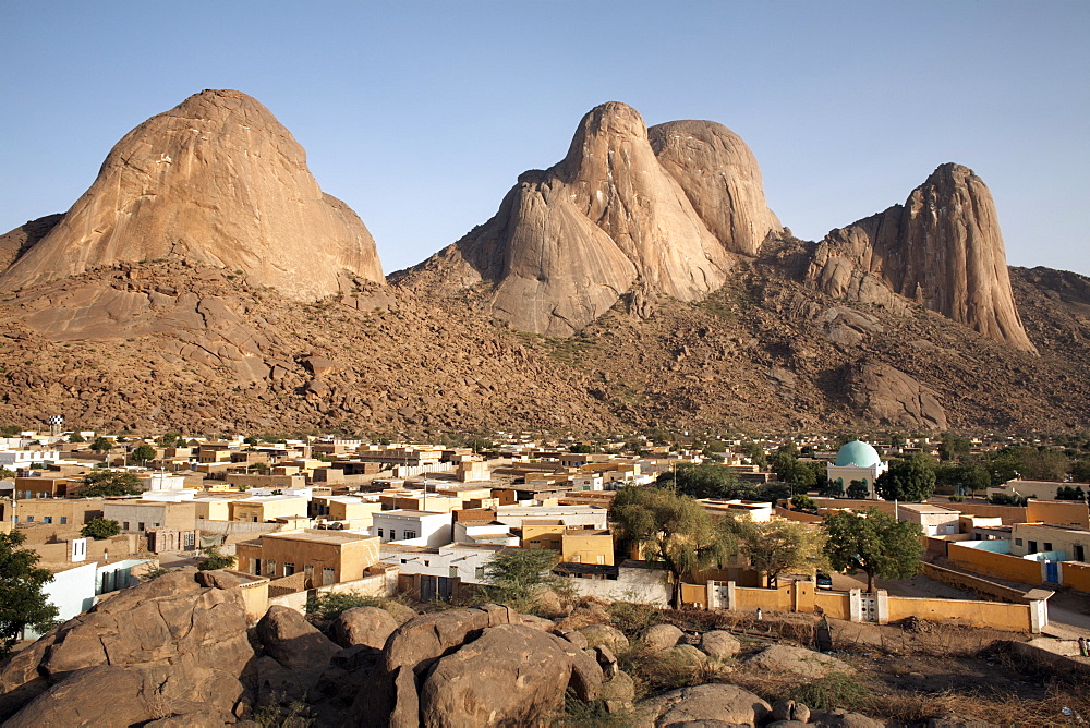 The Taka Mountains and the town of Kassala, Sudan, Africa