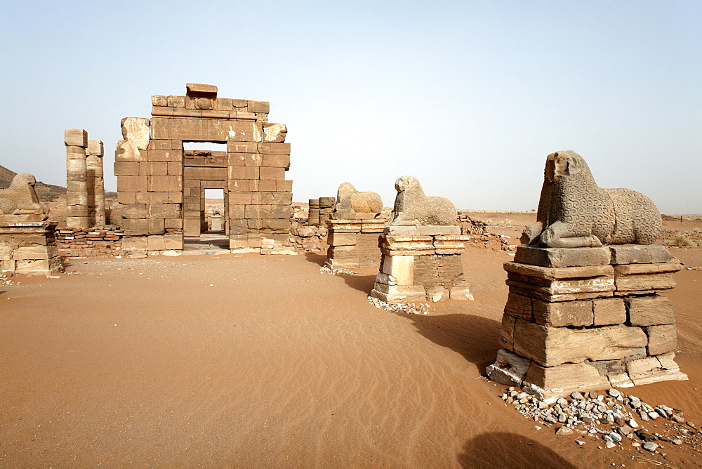 The Temple of Amun, one of the Meroitic temples of Naqa, Sudan, Africa