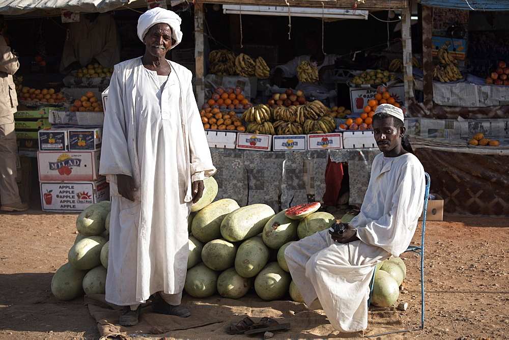 Selling watermelons at Atbara Souq, Sudan , Africa