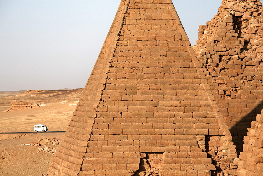 The pyramids at Jebel Barkal, used by Napatan Kings during the 3rd century BC, UNESCO World Heritage Site, Karima, Sudan, Africa