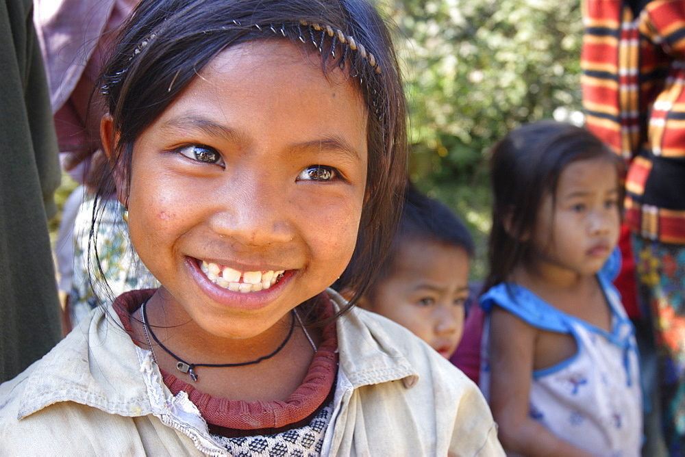 Young Laotian girl from Luang Prabang, Laos, Indochina, Southeast Asia, Asia