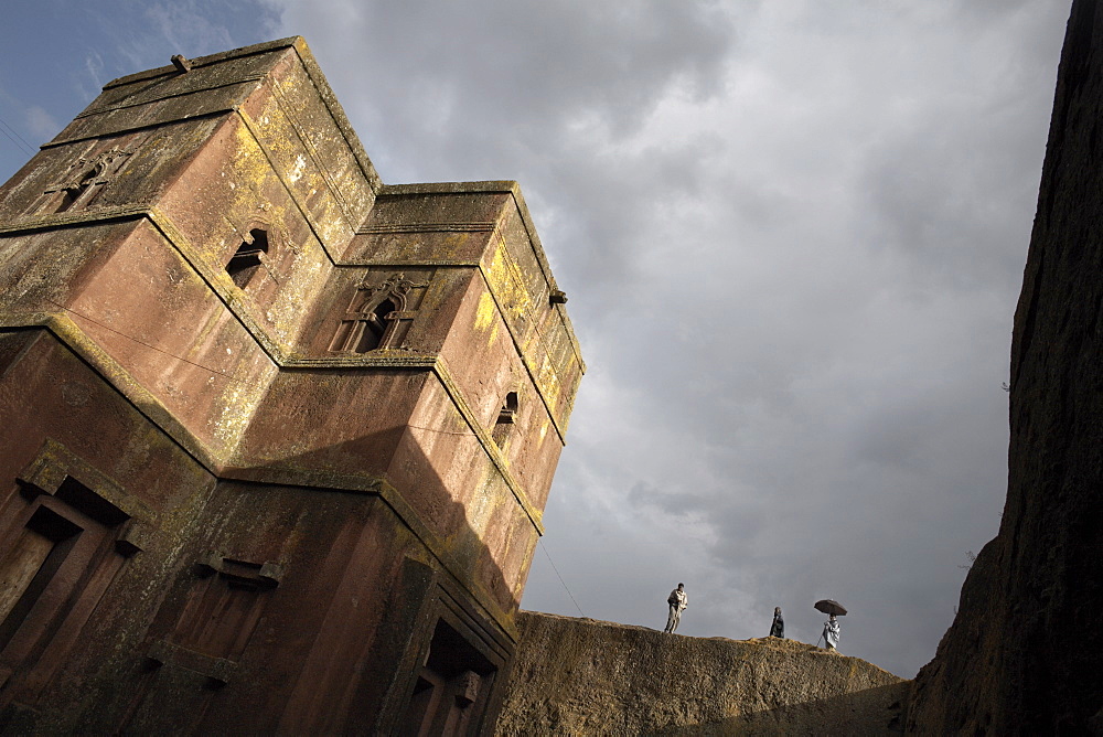 The rock-hewn church of Bet Giyorgis (St. George), in Lalibela, UNESCO World Heritage Site, Ethiopia, Africa