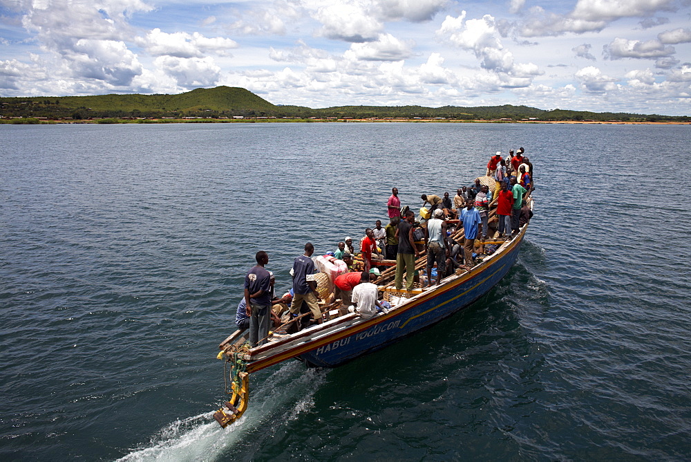 A boat on Lake Tanganyika, Tanzania, East Africa, Africa