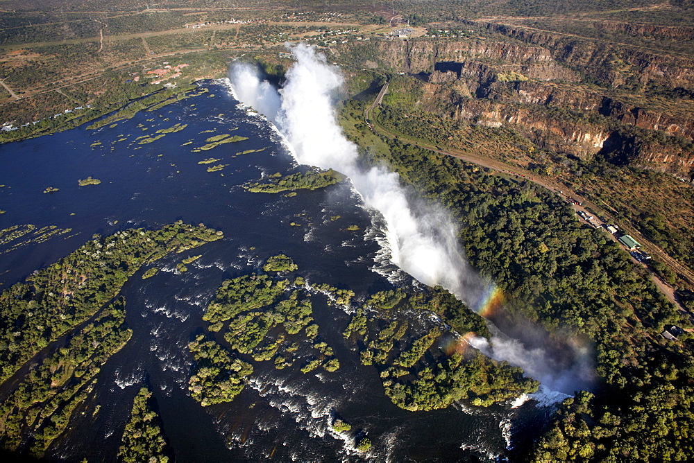 Victoria Falls, UNESCO World Heritage Site, on the border of Zambia and Zimbabwe, Africa