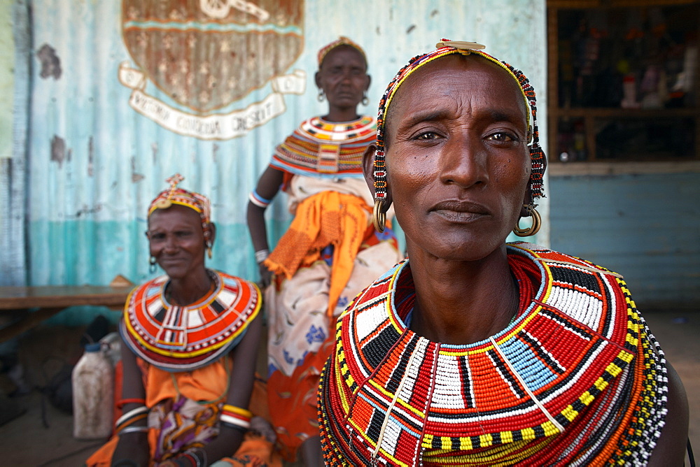 Women from the Samburu tribe, Rift Valley, Northern Kenya, East Africa, Africa