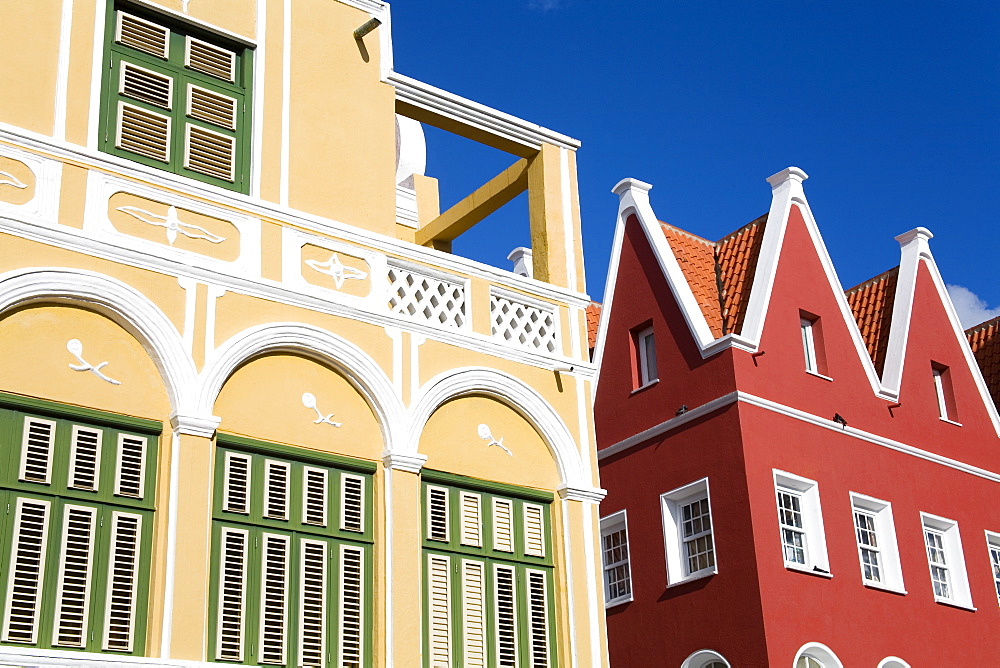 Penha Building, Punda District, Willemstad, UNESCO World Heritage Site, Curacao, Netherlands Antilles, West Indies, Caribbean, Central America