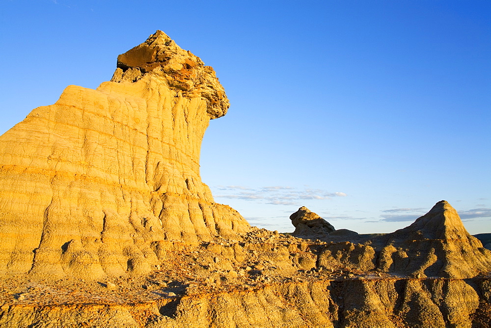 Slump Block area in Theodore Roosevelt National Park North Unit, Watford, North Dakota, United States of America, North America