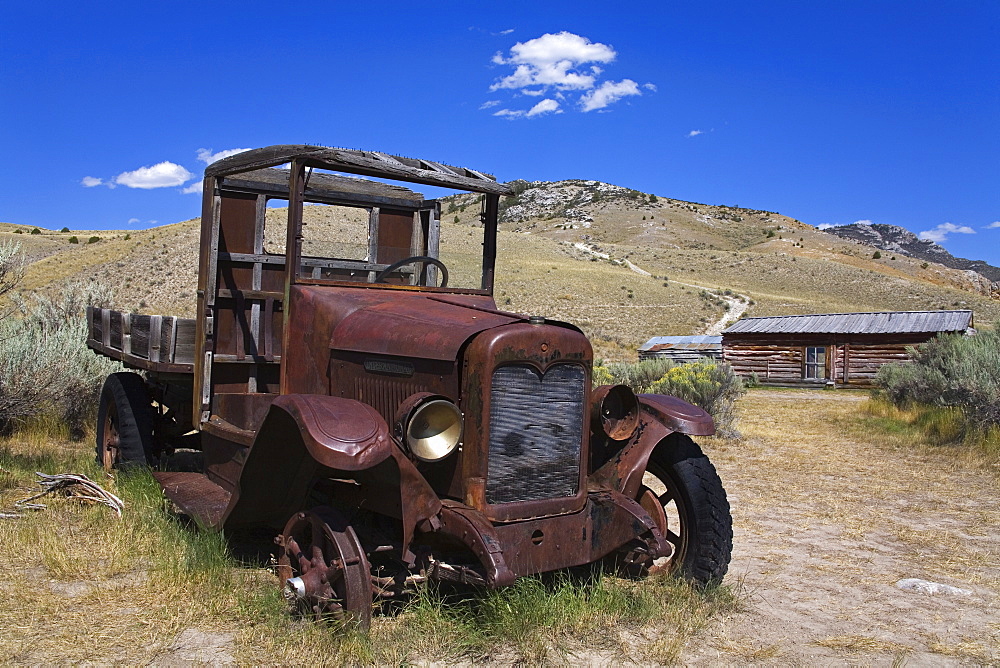 Old truck, Bannack State Park Ghost Town, Dillon, Montana, United States of America, North America