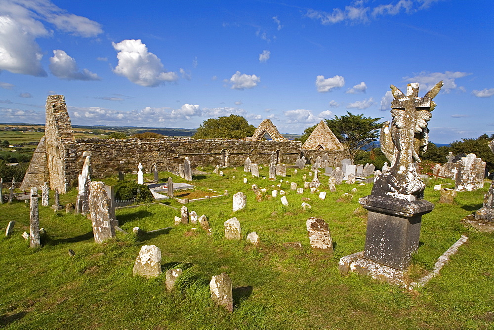 Ardmore church and graveyard, County Waterford, Munster, Republic of Ireland, Europe