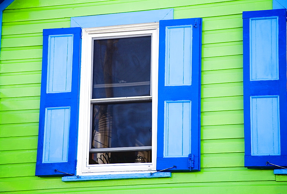 Window shutters, St. Johns, Antigua Island, Lesser Antilles, West Indies, Caribbean, Central America