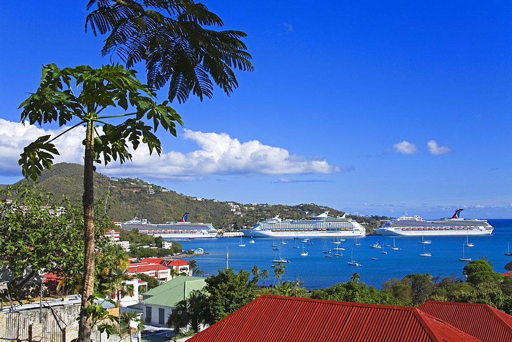 City of Charlotte Amalie, St. Thomas Island, U.S. Virgin Islands, West Indies, Caribbean, Central America