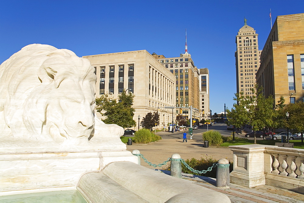 McKinley Monument in Niagara Square, Buffalo City, New York State, United States of America, North America