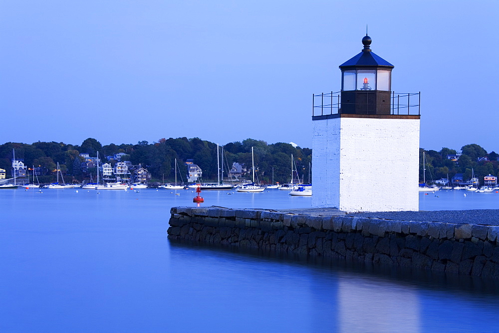 Derby Wharf Lighthouse, Salem, Greater Boston Area, Massachusetts, New England, United States of America, North America