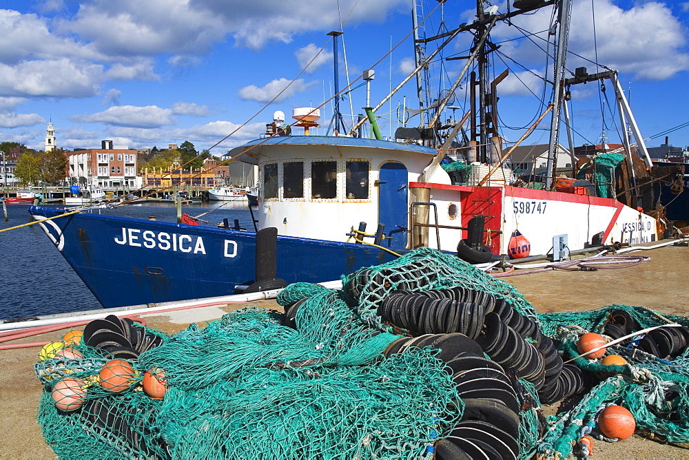 Commercial fishing boat, Gloucester, Cape Ann, Greater Boston Area, Massachusetts, New England, United States of America, North America