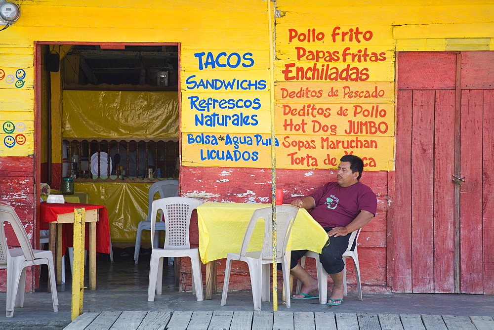 Restaurant in Puerto Corinto, Department of Chinandega, Nicaragua, Central America