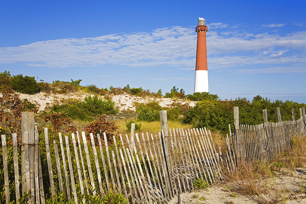 Barnegat Lighthouse in Ocean County, New Jersey, United States of America, North America