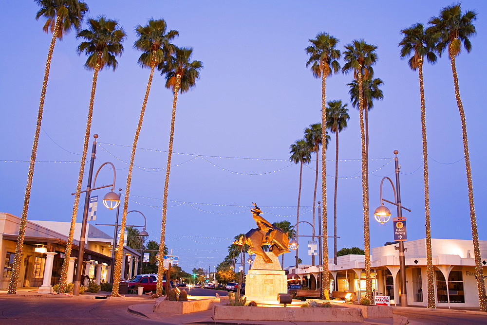 Jack Knife sculpture by Ed Mell, Main Street, Arts District, Scottsdale, Phoenix, Arizona, United States of America, North America