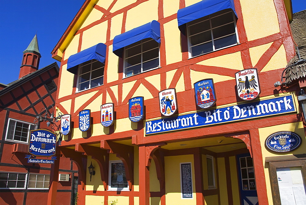 Restaurant on Alisal Road, Solvang, Santa Barbara County, Central California, United States of America, North America