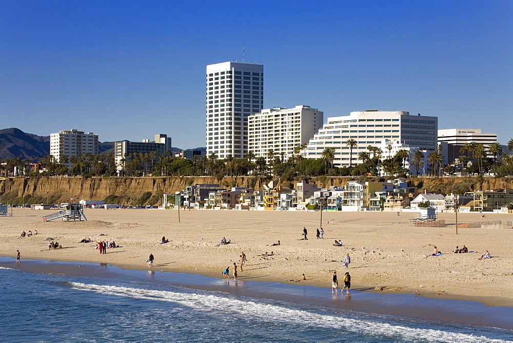 Santa Monica beach, Santa Monica, California, United States of America, North America