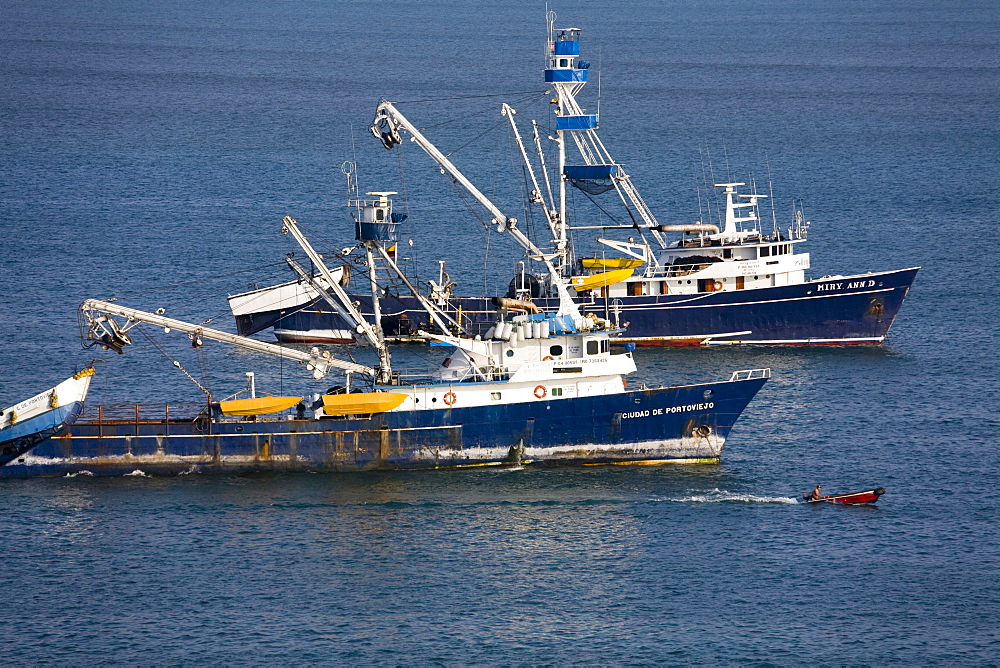 Tuna fishing boats, City of Manta, Manabi Province, Ecuador, South America 