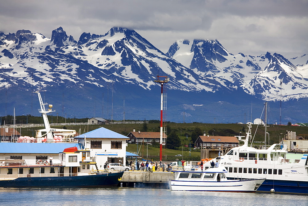 Port of Ushuaia, Tierra del Fuego, Patagonia, Argentina, South America