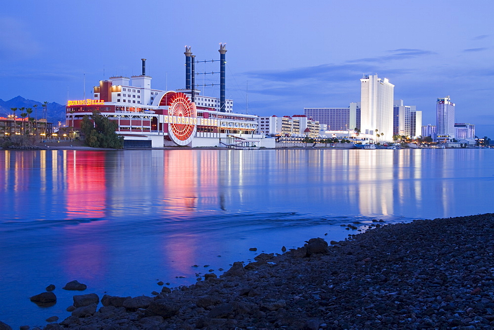 Casinos on the Colorado River, Laughlin City, Nevada, United States of America, North America