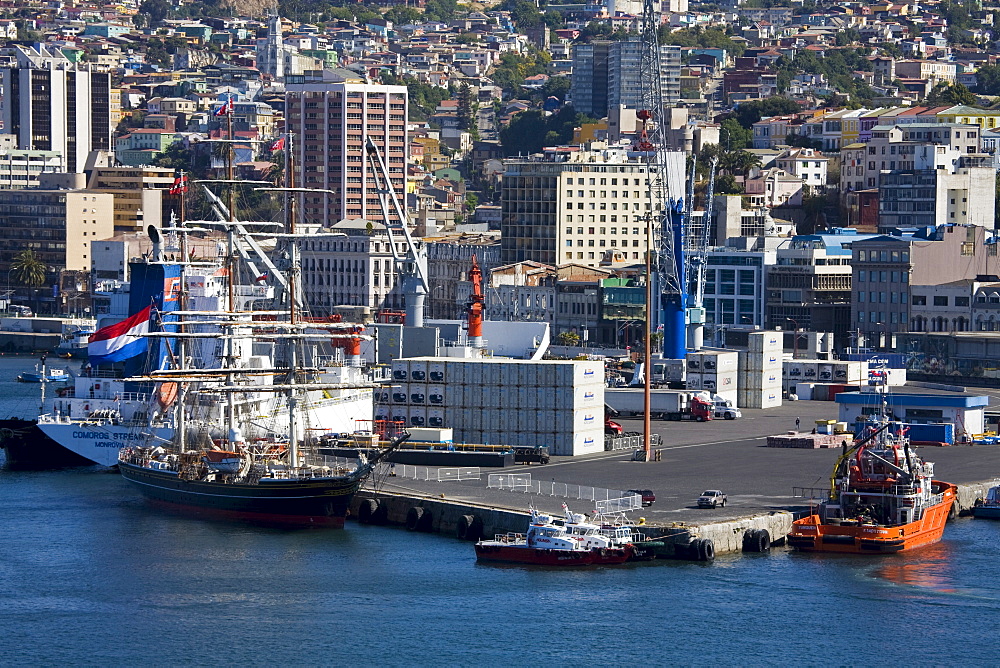 Port of Valparaiso, Chile, South America