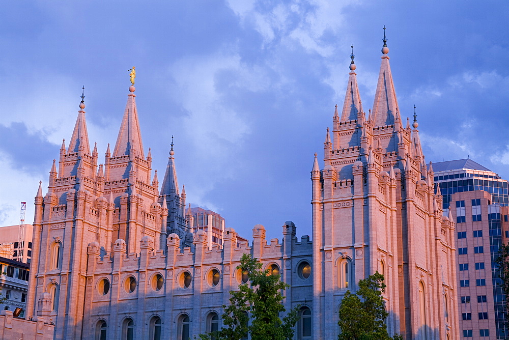 Mormon Temple in Temple Square, Salt Lake City, Utah, United States of America, North America