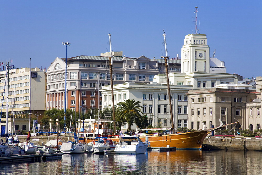 Darsena Marina, La Coruna, Galicia, Spain, Europe