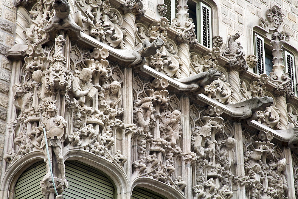 Palau del Baro Quadras by Josep Puig Cadafalch, Barcelona, Catalonia, Spain, Europe