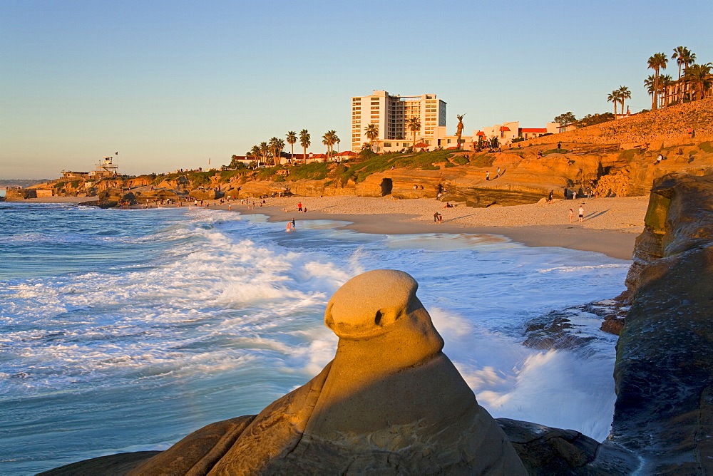 Hoodoo rock formation in La Jolla, San Diego County, California, United States of America, North America