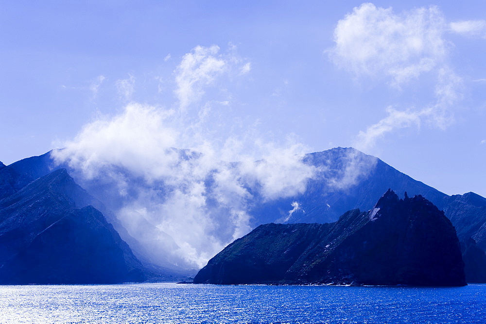 White Island (Whakaari) active marine volcano in the Bay of Plenty, North Island, New Zealand, Pacific