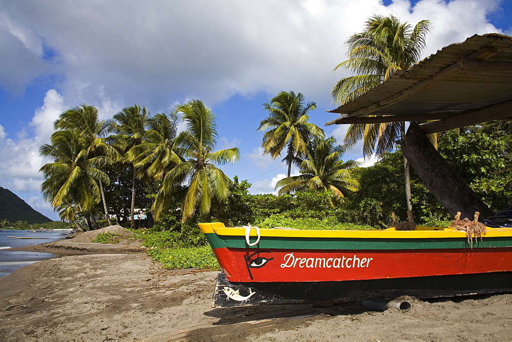 Fishing boat, Prince Rupert Bay, Portsmouth, Dominica, Lesser Antilles, Windward Islands, West Indies, Caribbean, Central America