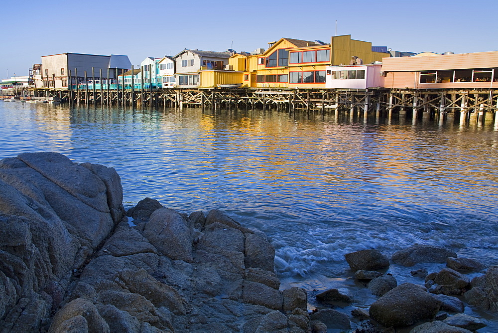 Breakwater Cove and Fisherman's Wharf, Monterey, California, United States of America, North America