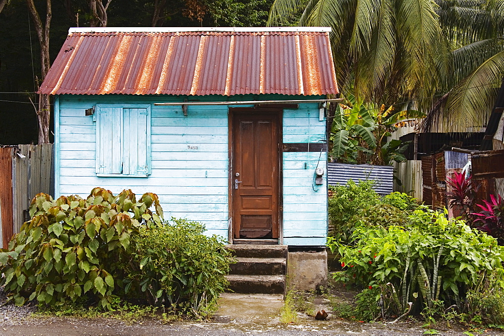 Wooden house, Prince Rupert Bay, Portsmouth, Dominica, Lesser Antilles, Windward Islands, Caribbean, Central America