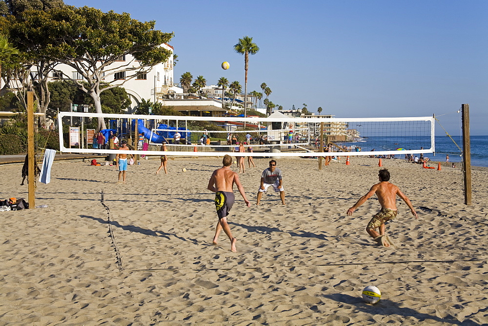 Volleyball on Laguna Beach, Orange County, California, United States of America, North America