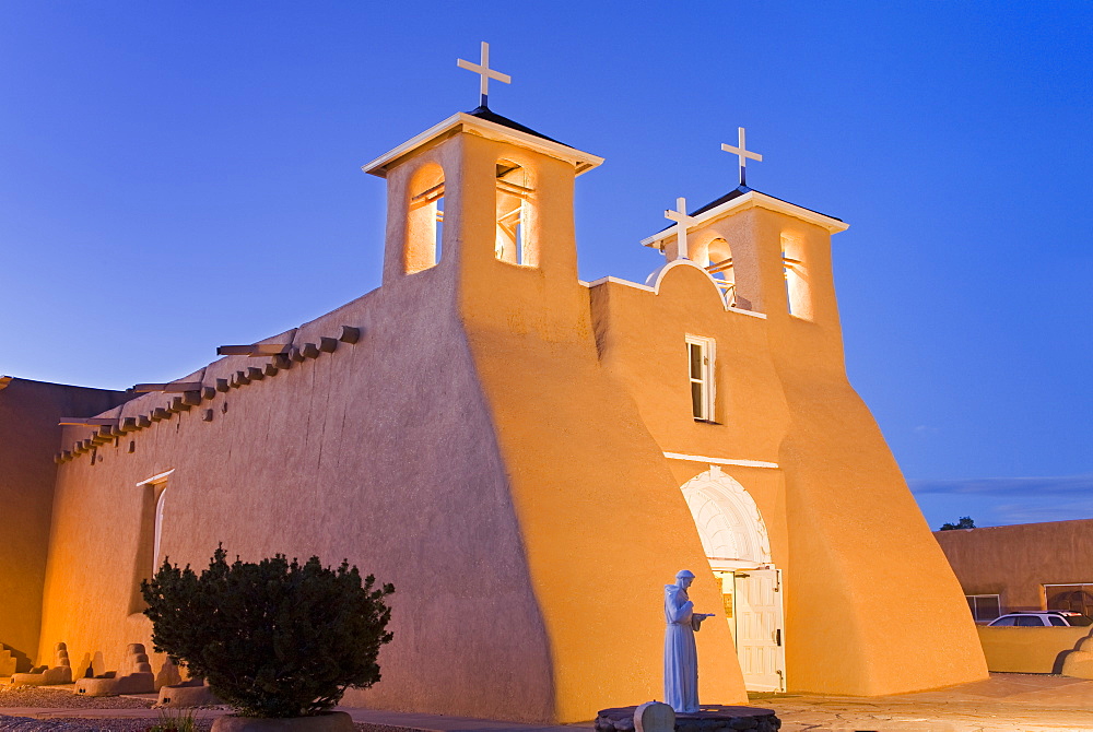 St. Francis of Asis Church in Ranchos de Taos, Taos, New Mexico, United States of America, North America