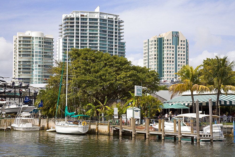 Dinner Key Marina in Coconut Grove, Miami, Florida, United States of America, North America