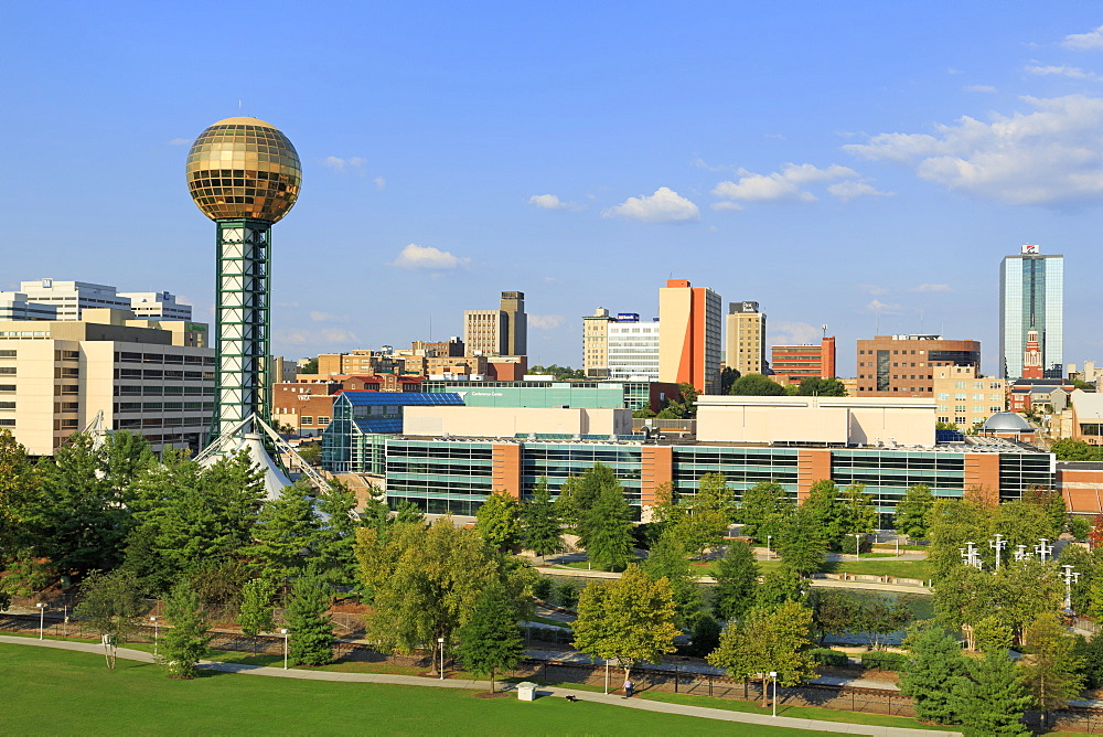 Sunsphere in World's Fair Park, Knoxville, Tennessee, United States of America, North America 